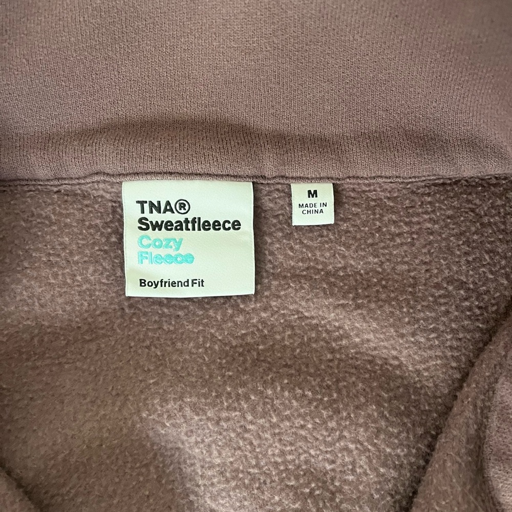 Aritzia TNA purple Zip-Up Sweatshirt - Picture 4 of 6
